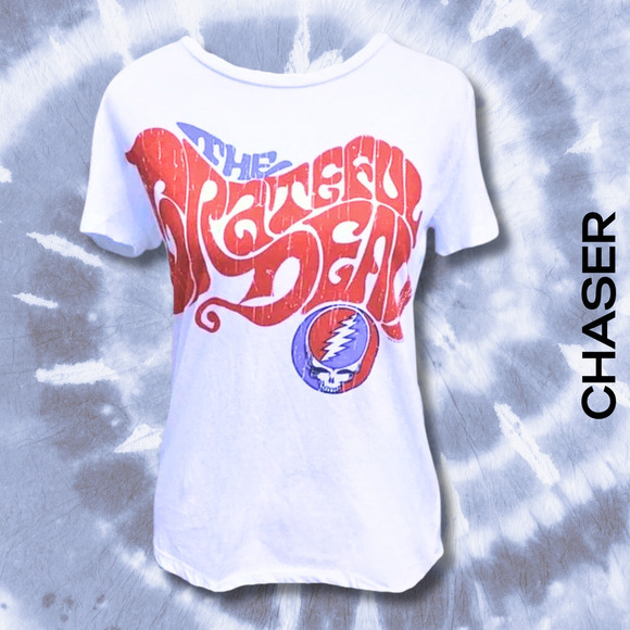 Chaser NWT The Grateful Dead Deadhead Steal Your Face Skull Graphic T Shirt S - Picture 1 of 8